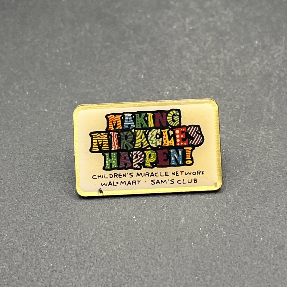 Walmart Making Miracles Happen Children’s Miracle Network Lapel Hat Pin